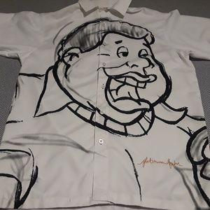 Platinum FUBU Fat Albert button up size large